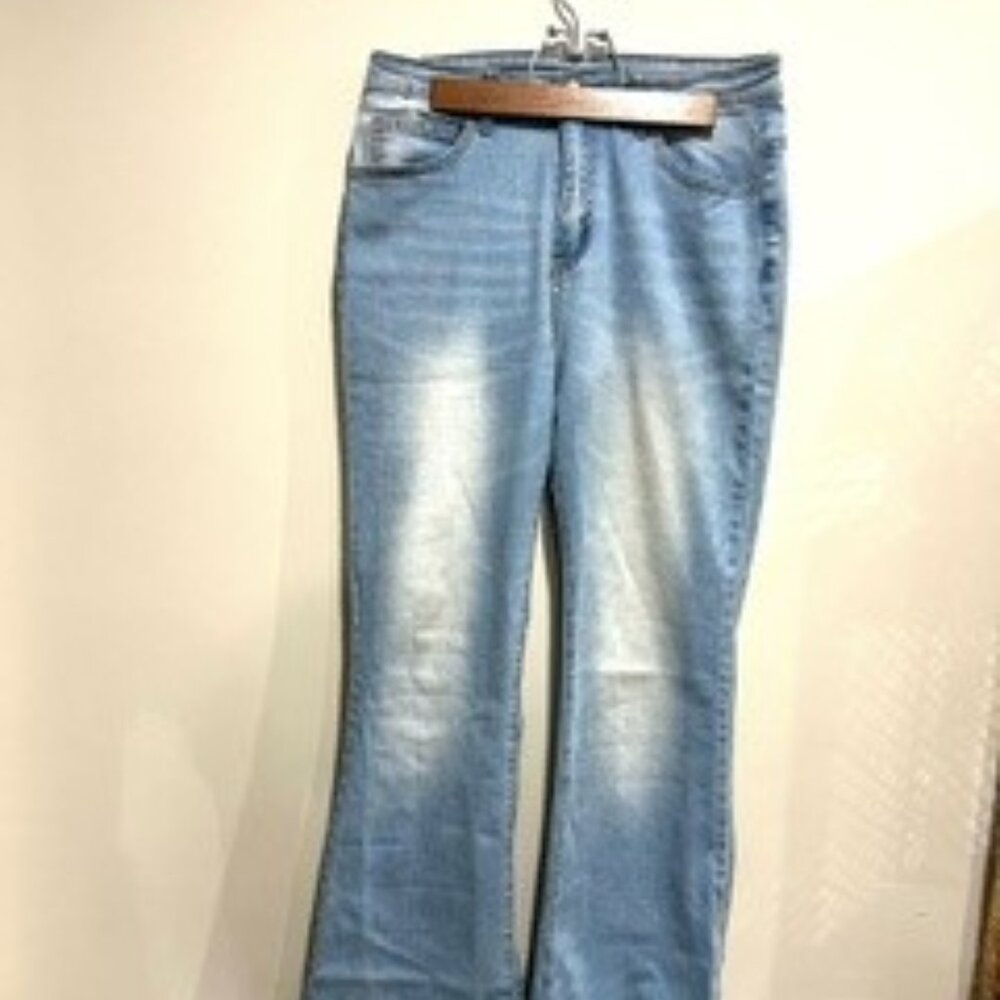 Boho bell bottom jeans